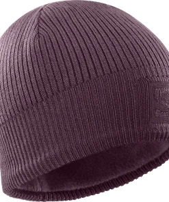 Salomon Logo Beanie (Winetasting/Mauve Wine)