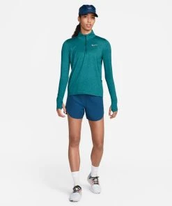 Nike Women’s Element 1/2 Zip Running Top (460 - Valerian Blue/Reflective Silver) -New balance-shop 0446D4D4 0A9E 47F2 8543 760BB7C716AB