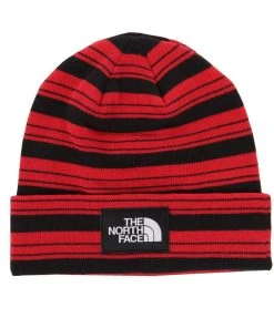 The North Face Dock Worker Recycled Beanie (TNF Red/TNF Black)