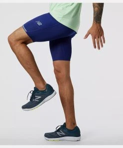 New Balance Men's Q Speed 9" Half Tight (VBE - Victory Blue) -New balance-shop 0866145D 7C63 49A0 B64C A434A519DDB2