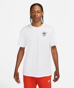 Nike Men’s Sportswear Short Sleeve T-Shirt "BRS Artifact" (100 - White)