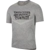 Nike TCRC Font Logo Men's DRI-FIT Rise 365 Short Sleeve Running Top (084 - Smoke Grey/Heather/Reflective Silver)