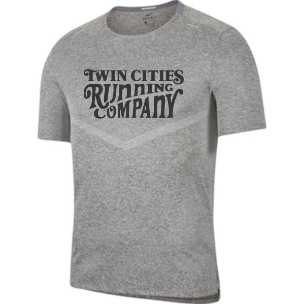 Nike TCRC Font Logo Men's DRI-FIT Rise 365 Short Sleeve Running Top (084 - Smoke Grey/Heather/Reflective Silver) 1 Nike TCRC Font Logo Men's DRI-FIT Rise 365 Short Sleeve Running Top (084 - Smoke Grey/Heather/Reflective Silver)
