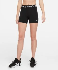 Nike Women's Pro 365 5" Shorts (010 - Black/White)