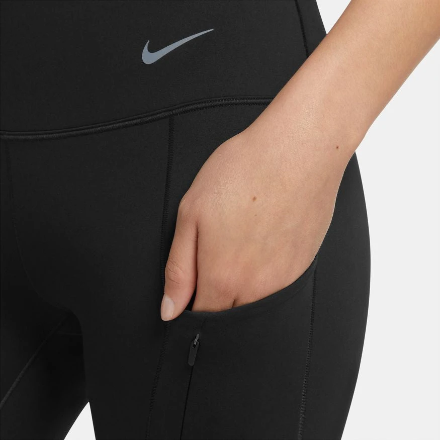 Nike Women’s Go Firm-Support High Waisted Leggings (010 - Black/Black) 2 Nike Women’s Go Firm-Support High Waisted Leggings (010 - Black/Black) - Image 2