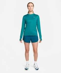 Nike Women's DRI-FIT Element Running Crew (460 - Valerian Blue/Reflective Silver) -New balance-shop 0F416150 F4C4 496B 843E A6E1F11A2628