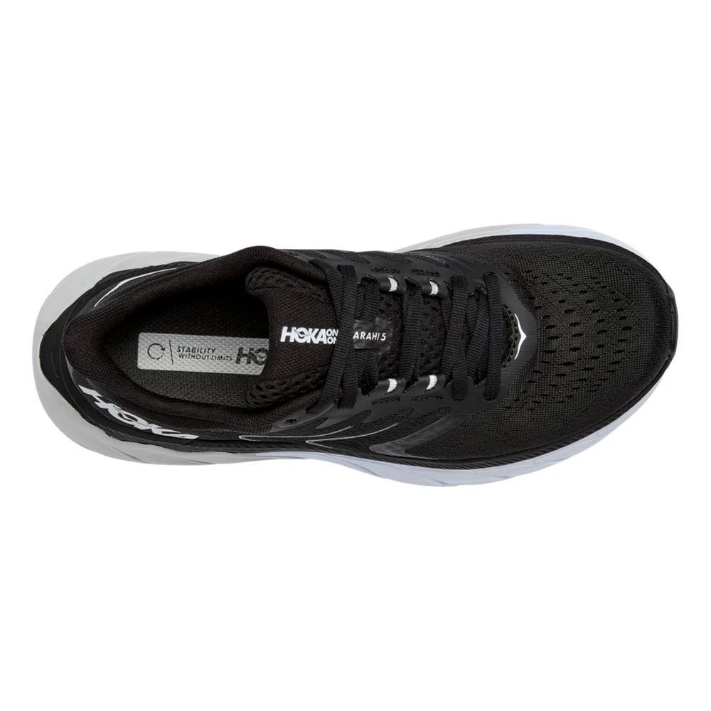 Women's HOKA Arahi 5 - 1115012-BWHT 4 Women's HOKA Arahi 5 - 1115012-BWHT - Image 4