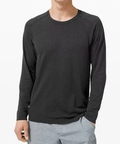 Lululemon Men's Metal Vent Tech Long Sleeve 2.0 (Deep Coal/Black)