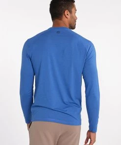 TASC Men’s Carrollton Long Sleeve Fitness Tee (421 - Imperial Blue Heather) -New balance-shop 12E9E922 FA10 4CB3 B6DE 9D817FAA68AA