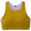 BROOKS Women's Drive 3 Pocket Run Bra (362 - Golden Hour/Violet Dash)