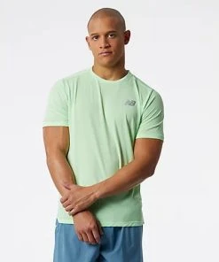 New Balance Men’s Impact Run Short Sleeve (VSG - Vibrant Spring Glo)