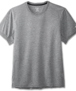 BROOKS Men's Distance Short Sleeve (080 - Heather Ash)