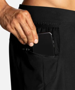 BROOKS Men's Sherpa 7" 2-in-1 Short (001 - Black) -New balance-shop 211333 001 D2 Sherpa 7in 2in1 Short