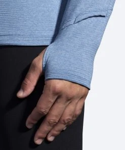 BROOKS Men's Notch Thermal Hoodie 2.0 (462 - Heather Dusk/Dawn) -New balance-shop 211402 462 d2 notch thermal hoodie mens long sleeve running shirt