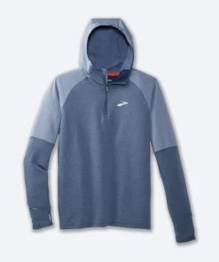 BROOKS Men's Notch Thermal Hoodie 2.0 (462 - Heather Dusk/Dawn)