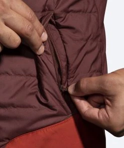 BROOKS Men's Shield Hybrid Jacket 2.0 (223 - Run Raisin/Copper) -New balance-shop 211415 223 d1 shield hybrid jacket mens running jacket