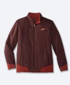 BROOKS Men's Shield Hybrid Jacket 2.0 (223 - Run Raisin/Copper)