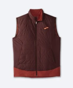BROOKS Men's Shield Hybrid Vest 2.0 (223 - Run Raisin/Copper)