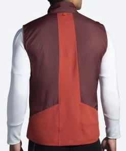 BROOKS Men's Shield Hybrid Vest 2.0 (223 - Run Raisin/Copper) -New balance-shop 211416 223 mb shield hybrid vest mens running vest