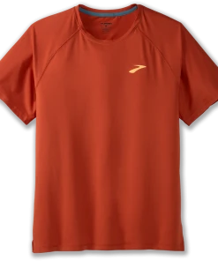 BROOKS Men's Atmosphere Short Sleeve 2.0 (644 - Red Clay)