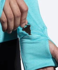 BROOKS Women's Dash 1/2 Zip (456 - Heather Vivid Teal) -New balance-shop 221433 456 d2 dash half zip womens long sleeve running shirt