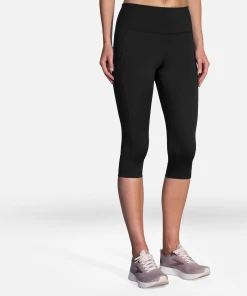 BROOKS Women's Method 1/2 Crop Tight (001 - Black)