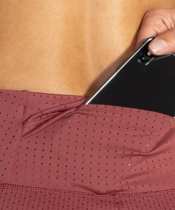 BROOKS Women's Method 1/2 Crop Tight (648 - Terracotta Print) -New balance-shop 221477 648 d1 Method 12 Crop Tight