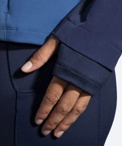 BROOKS Women’s Fusion Hybrid Jacket (463 - Navy/Blue Ash/Ice Blue) -New balance-shop 221499 463 d5 fusion hybrid jacket womens running jacket