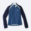 BROOKS Women’s Fusion Hybrid Jacket (463 - Navy/Blue Ash/Ice Blue)