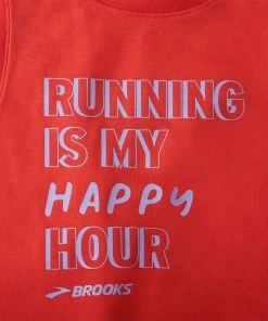 BROOKS Women's Distance Graphic Tank (624 - Jamberry/Happy Hour) -New balance-shop 221542 624 d1 distance graphic tank womens sleeveless running top