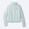 BROOKS Women's Notch Thermal Long Sleeve 2.0 (490 - Ice Blue)