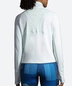 BROOKS Women's Notch Thermal Long Sleeve 2.0 (490 - Ice Blue) -New balance-shop 221567 490 mb notch thermal long sleeve womens long sleeve running shirt