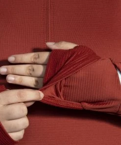 BROOKS Women's Notch Thermal Hoodie 2.0 (692 - Copper) -New balance-shop 221568 692 d2 notch thermal hoodie womens long sleeve running shirt