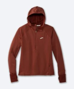 BROOKS Women's Notch Thermal Hoodie 2.0 (692 - Copper)