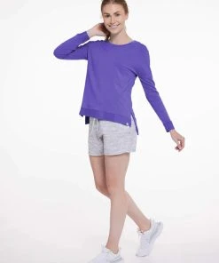 TASC Women’s Riverwalk French Terry Sweatshirt (512 - Vibrant Purple) -New balance-shop 24888E79 97E3 44B6 84DF 3227A422E900