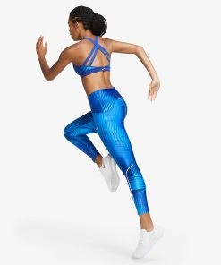 Nike Women's USA Impact Strappy Bra (406 - Blue/Deep Royal Blue/Reflect White) -New balance-shop 250121 Gallery 1 0953050