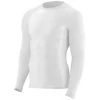 TC Running Co Men's Hyperform Compression Long Sleeve Tee (White)
