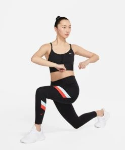 Nike Women's DRI-FIT Indy Sports Bra (010 - Black/White) -New balance-shop 32CD07D4 E442 4AB6 A5D6 529EC3F24FF7