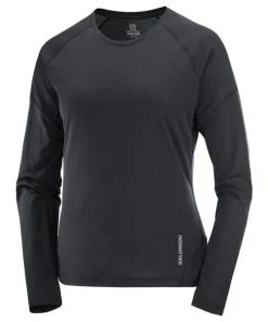 Salomon Women’s Cross Run Long Sleeve (Deep Black)