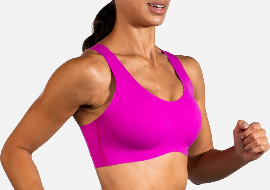BROOKS Women’s Dare Crossback Run Bra (633 - Magenta/Heliotrope) 3 BROOKS Women’s Dare Crossback Run Bra (633 - Magenta/Heliotrope) - Image 3