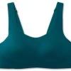BROOKS Women’s Dare Scoopback Run Bra (341 - Deep Sea/lime)