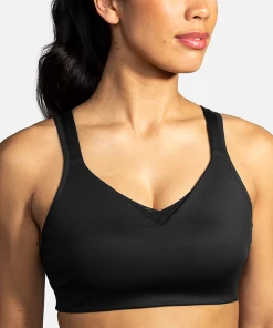 BROOKS Women's Drive Convertible Run Bra (001 - Black) -New balance-shop 350081 001 MF Drive Convertible Run Bra