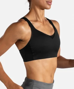 BROOKS Women's Drive Convertible Run Bra (001 - Black) -New balance-shop 350081 001 MV Drive Convertible Run Bra