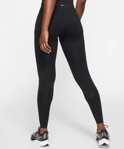 Nike Women’s Epic Lux Mid-Rise Pocket Leggings (010 - Black/Reflective Silver) -New balance-shop 3688A5D2 621D 4925 906A FC4CD69937FC