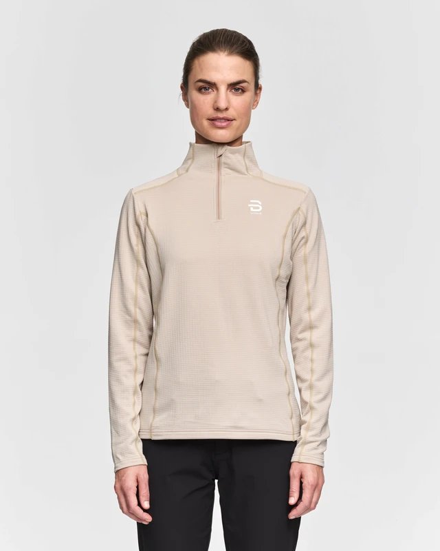 Dahlie Women’s Half Zip Grid (Peyote) 1 Dahlie Women’s Half Zip Grid (Peyote)