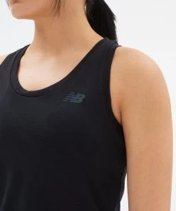 New Balance Women’s Q Speed Jacquard Tank (BK - Black) -New balance-shop 408CFE44 026D 440D 9DA9 574291257226