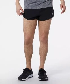New Balance Men’s Impact Run 3” Split Shorts (BK - Black)