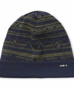 Smartwool Merino 250 Pattern Cuffed Beanie (Deep Navy Mountain Range)