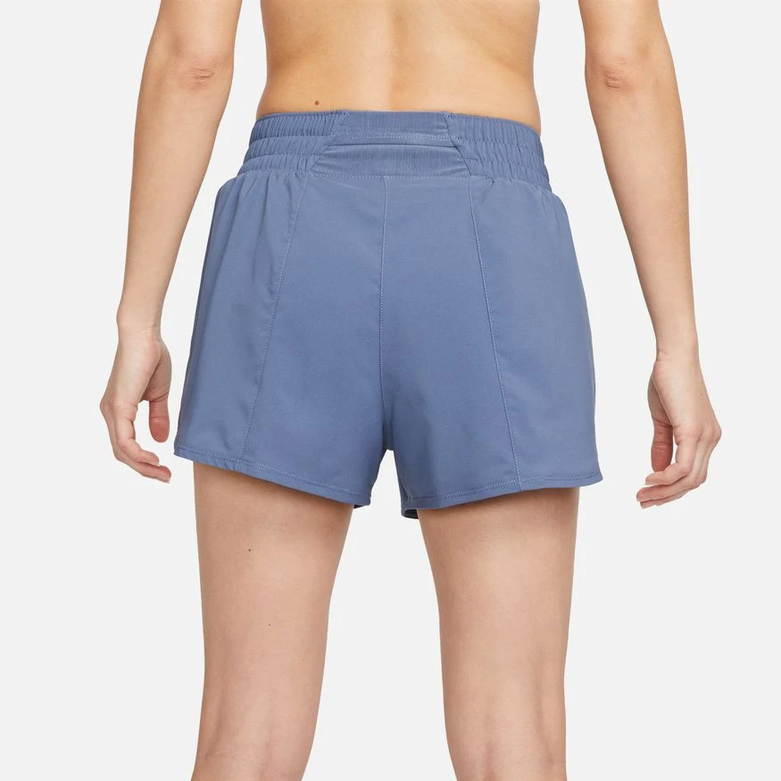 Nike Women’s DRI-FIT High Waisted 3”Brief Lined Short (491 - Diffused Blue/Reflective Silver)) 2 Nike Women’s DRI-FIT High Waisted 3”Brief Lined Short (491 - Diffused Blue/Reflective Silver)) - Image 2