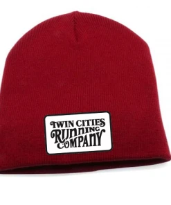 TC Running Co TCRC Knit Woodcut Beanie (red)